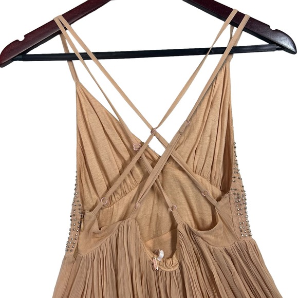 Free People Like a Diamond Mini Dress in Peach Size 2 - Picture 6 of 8